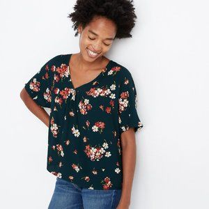 Madewell Rhyme Top in Spruce Blooms